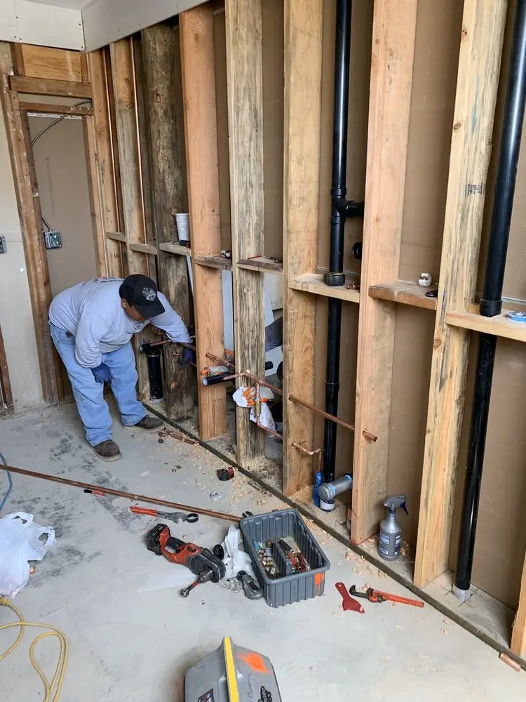 Commercial rough-in plumbing for Gas Line Repair in Tipp City